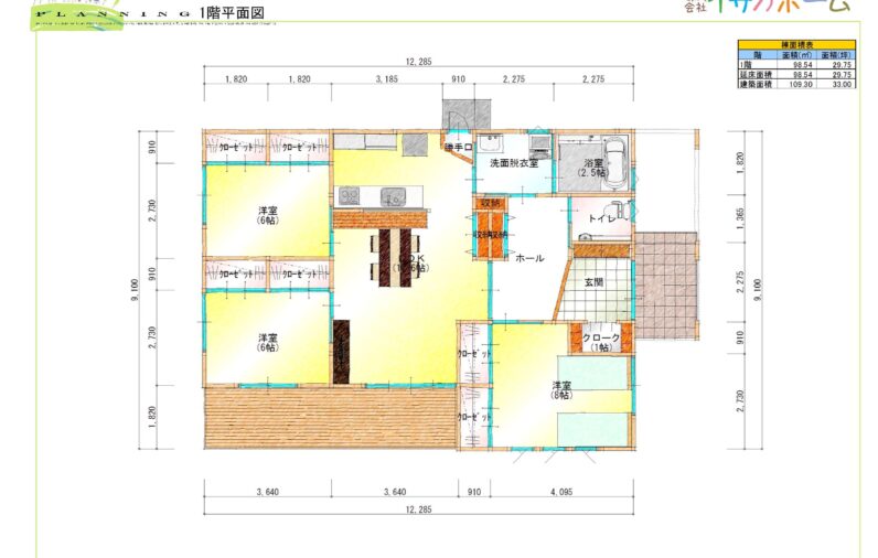 収納動線を考えた家事ラクな平屋